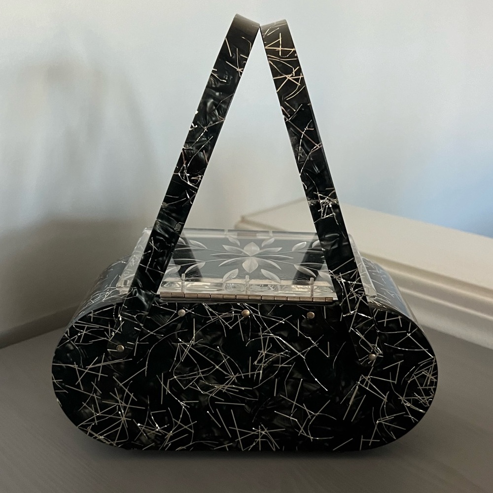 Florida Handmade Made in Miami Lucite Vintage Purse - Picture 2 of 11